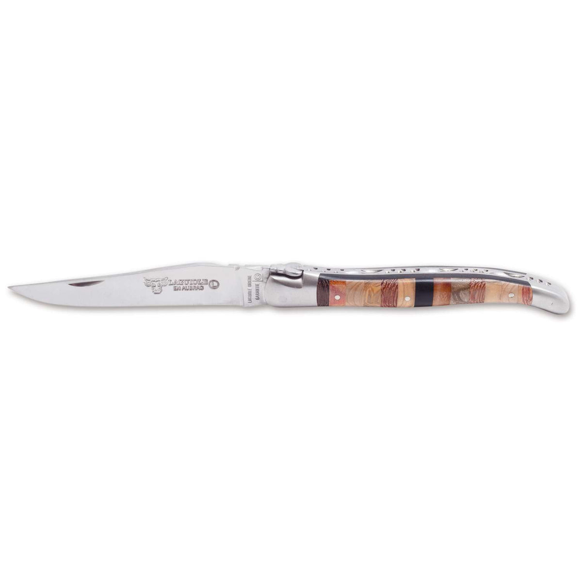 Laguiole en aubrac Folding Knife 12 cm With Mixed Wood Handle Laguiole en Aubrac L0212WSIF