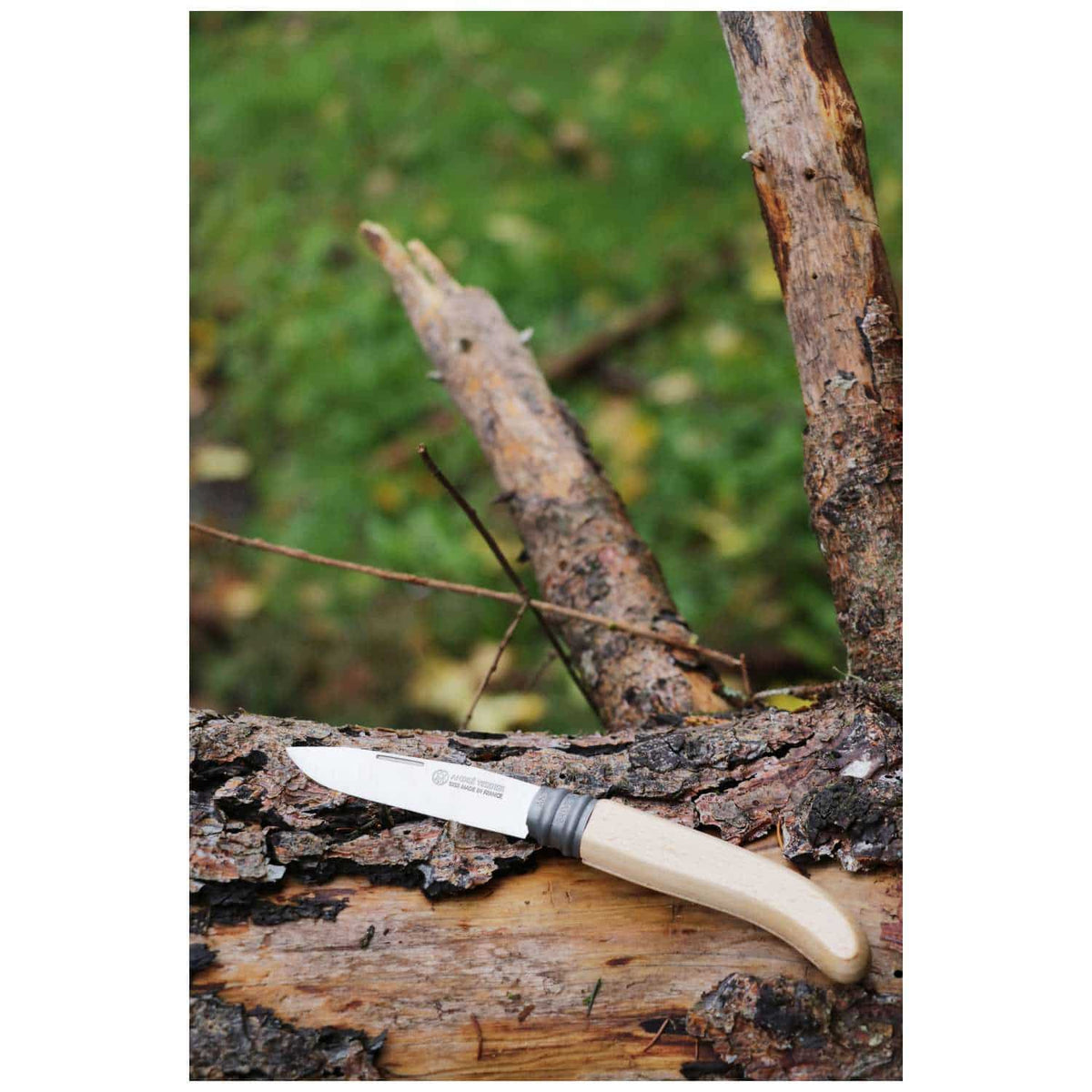 Andre verdier Carbon Steel Pocket Knife 8.5 cm With Beech Handle L'Alpage