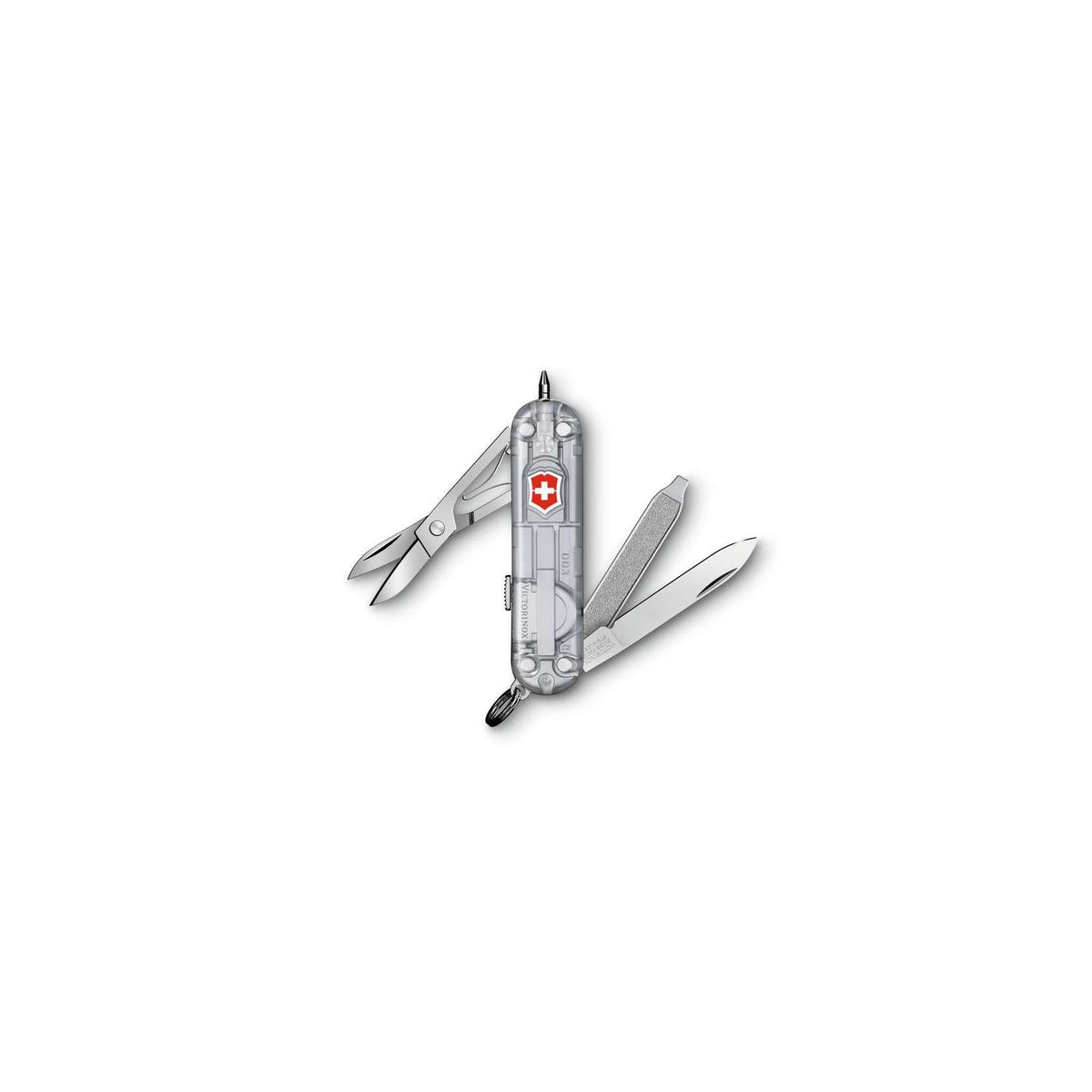 Victorinox Signature Lite Swiss Army Knife 58 mm 7 Functions Silver Transparent 0.6226.T7