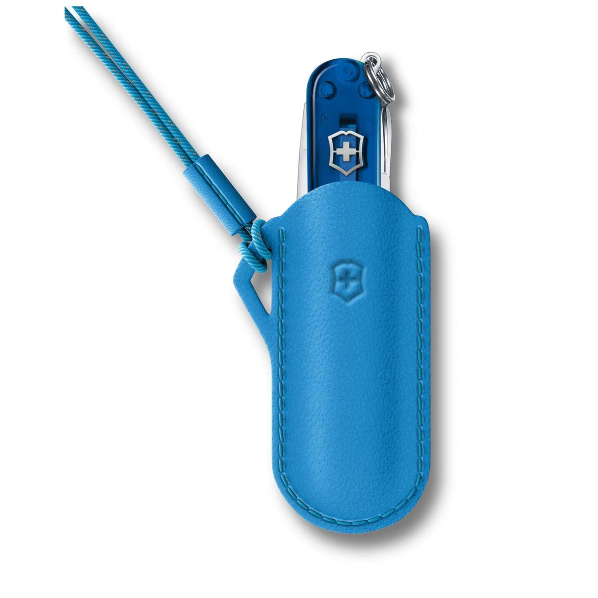 Victorinox Leather Pouch 70 mm Blue Summer Rain 4.0670.2