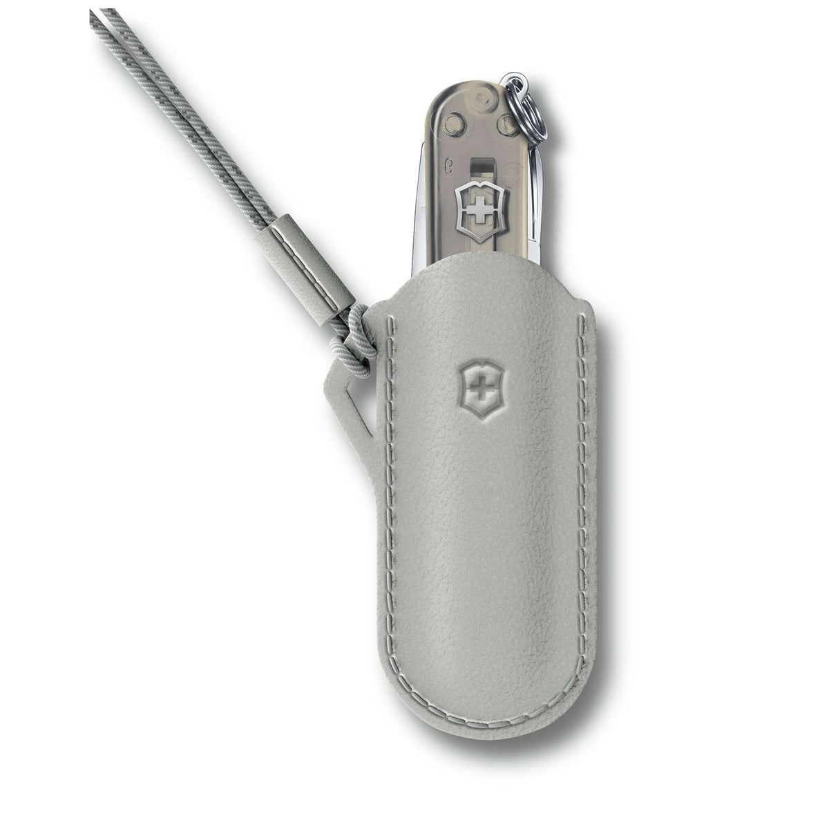 Victorinox Leather Pouch 70 mm Gray Mystical Morning 4.0670.31