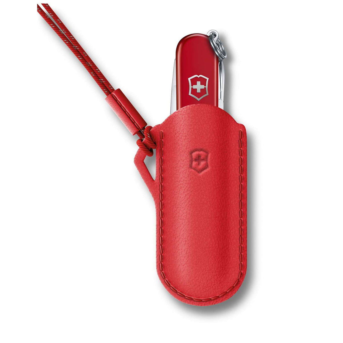 Victorinox Leather Pouch 70 mm Red Style Icon 4.0670