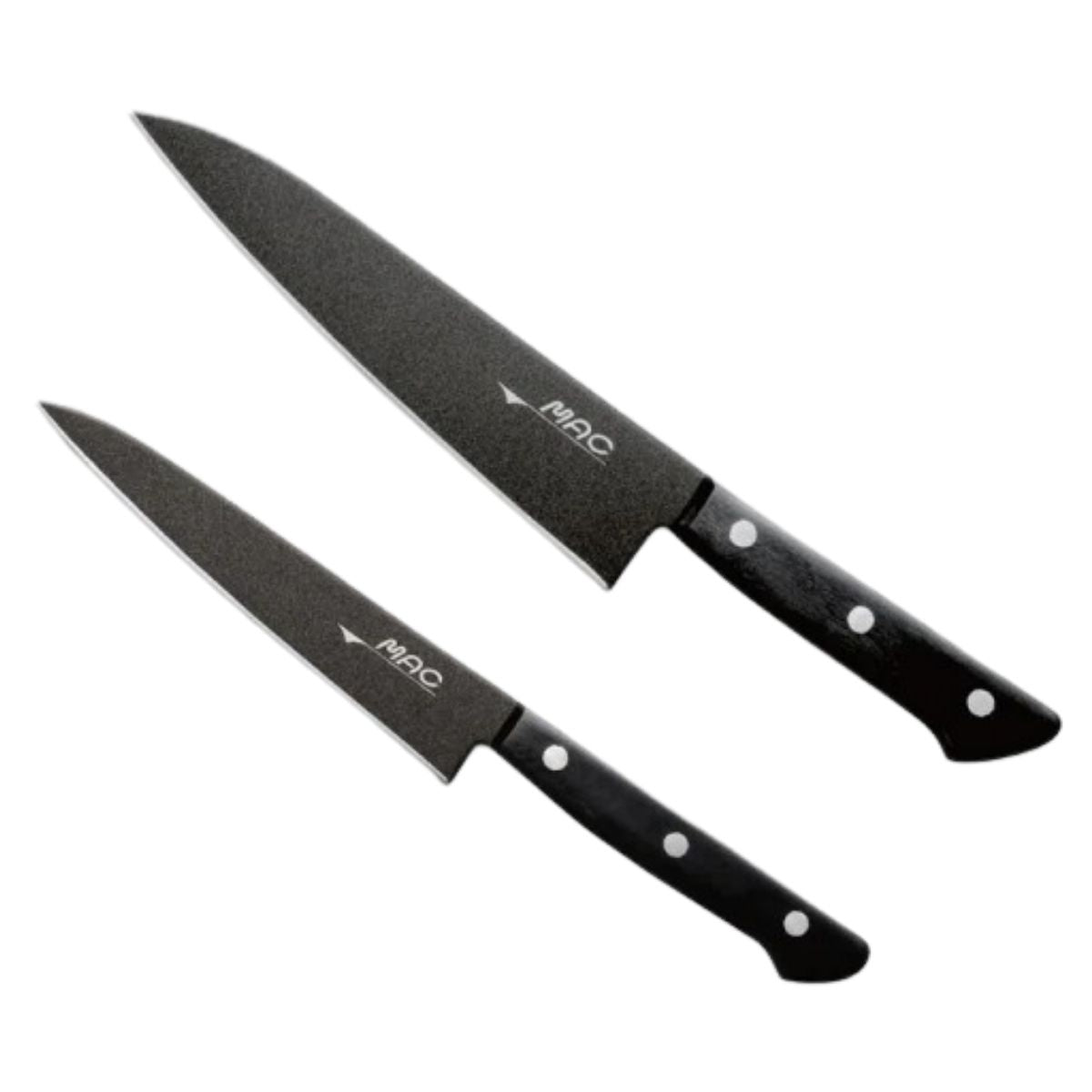 MAC Knives Set 2 pcs In Gift Box Black Series BF-H-201