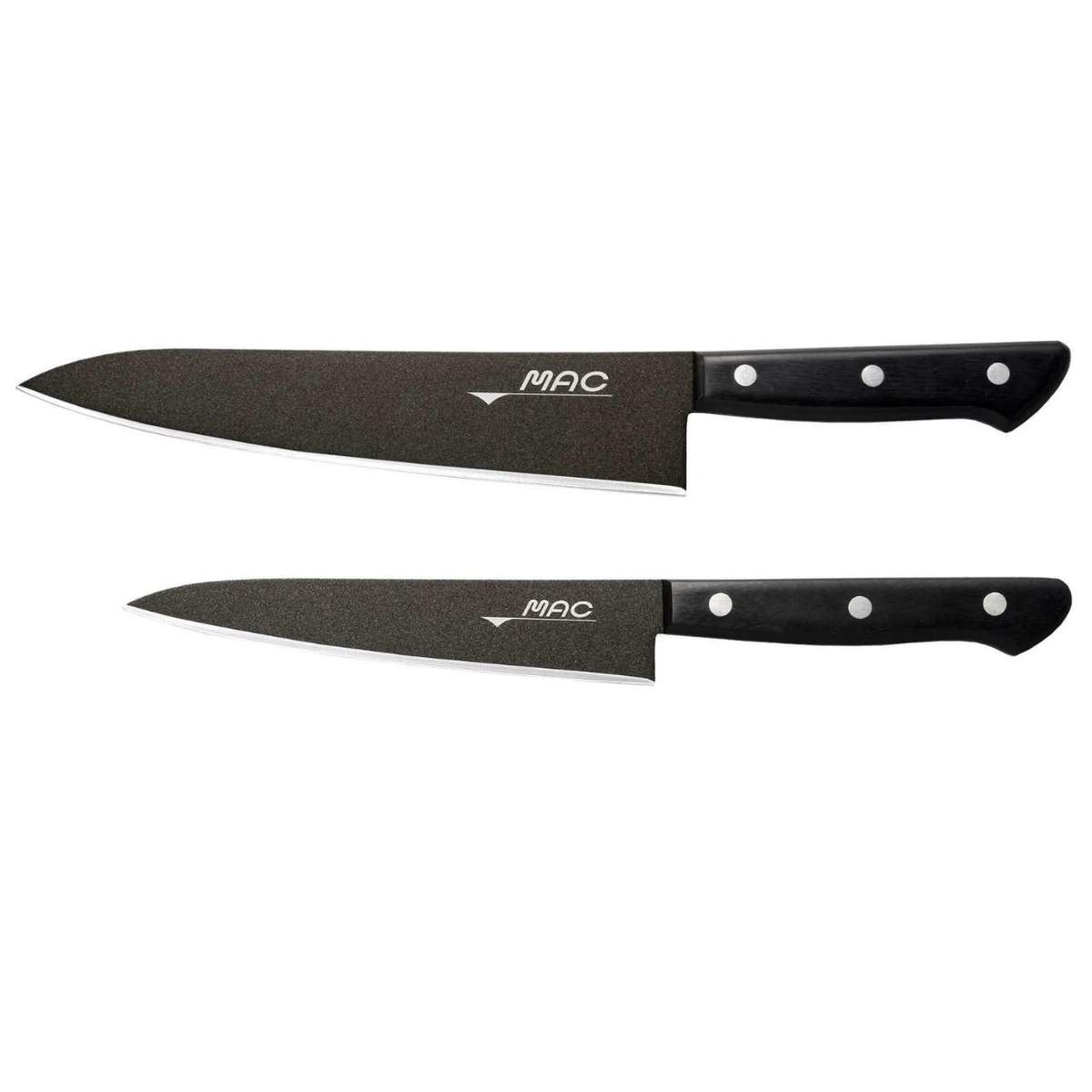 MAC Knives Set 2 pcs In Gift Box Black Series BF-H-202