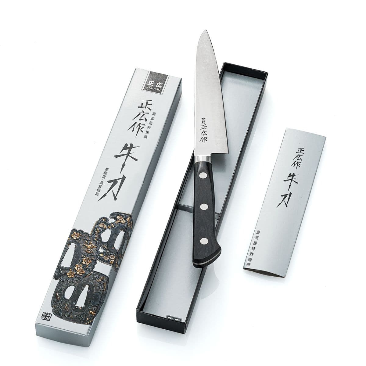 Masahiro Utility Knife 12 cm Pure Carbon 13002