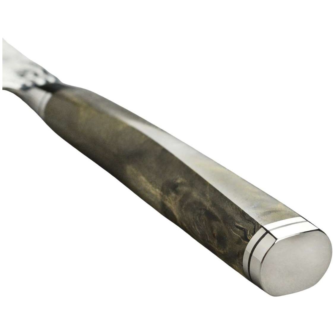 Ryusen Damascus Slicing Knife 26 cm Poplar Handle Oukokuryu MT OK-206