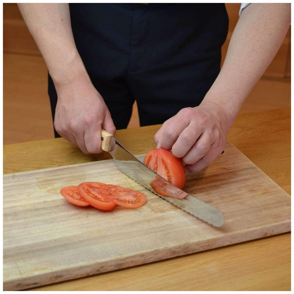 Nisaku Bread Knife 24 cm Tomita 3000