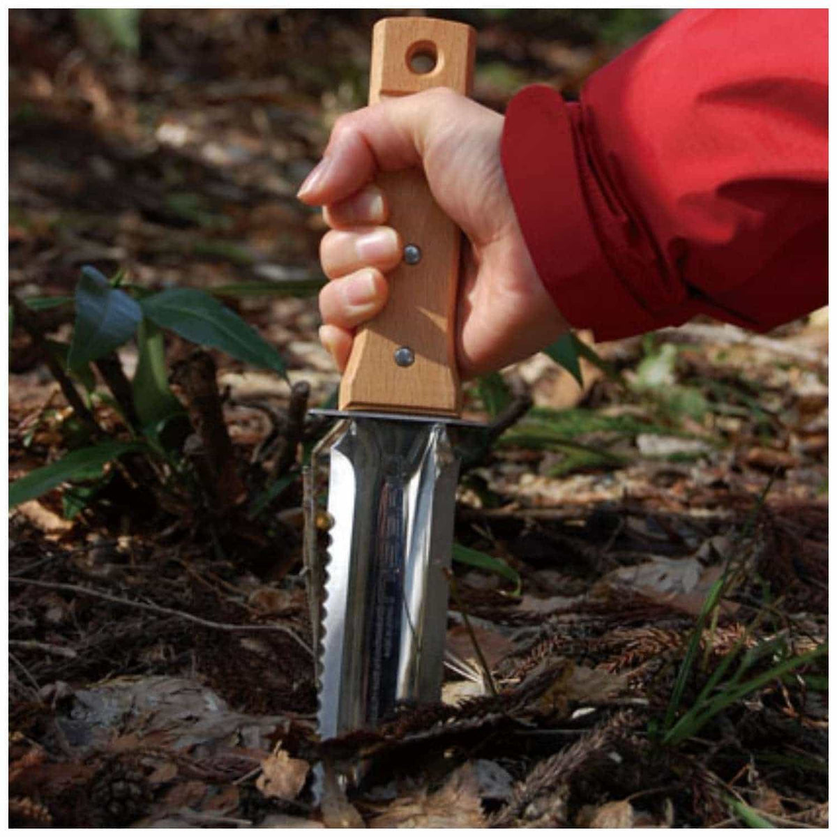 Nisaku Gardening Knife 17 cm Hori Hori With Sheath Yamakatana Mokuetubatsuki 802