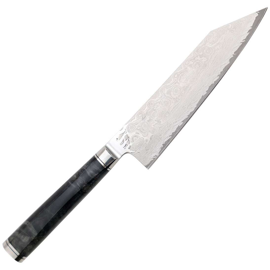 Ryusen Damascus Santoku Knife 17.5 cm Poplar Handle Oukokuryu MT OK-203