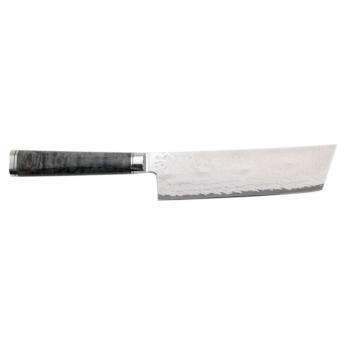 Ryusen Damascus Nakiri Knife 15.5 cm Poplar Handle Oukokuryu MT OK-204