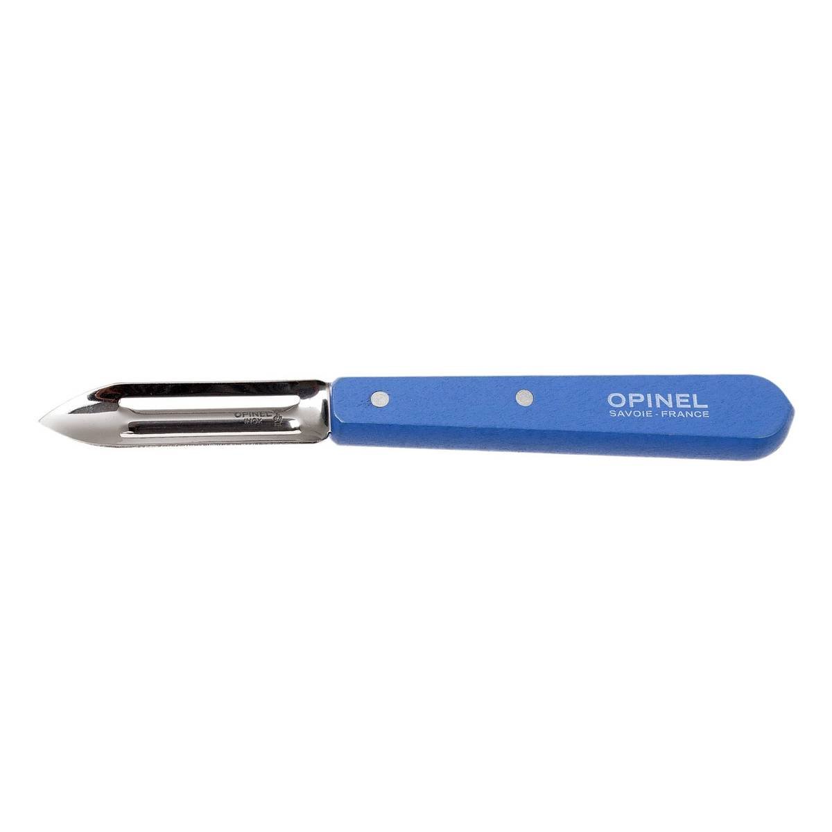 Opinel Stainless Steel Peeler 6 cm With Blue Wooden Handle No 115 Les Essentiels 001932