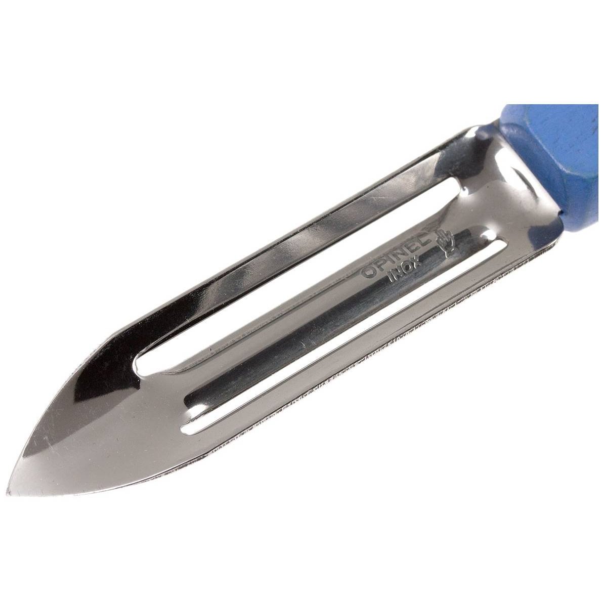 Opinel Stainless Steel Peeler 6 cm With Blue Wooden Handle No 115 Les Essentiels 001932
