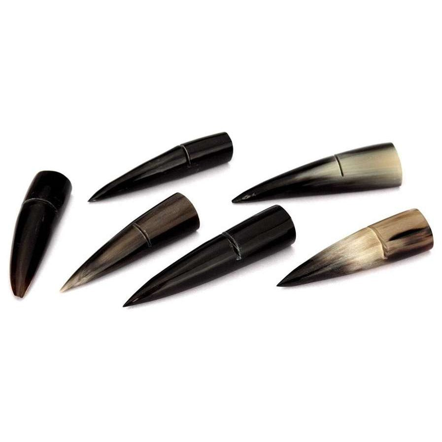 Laguiole en aubrac Knife Rests Solid Cow Horn tip 6 pcs Set Laguiole en Aubrac PORTE6PC