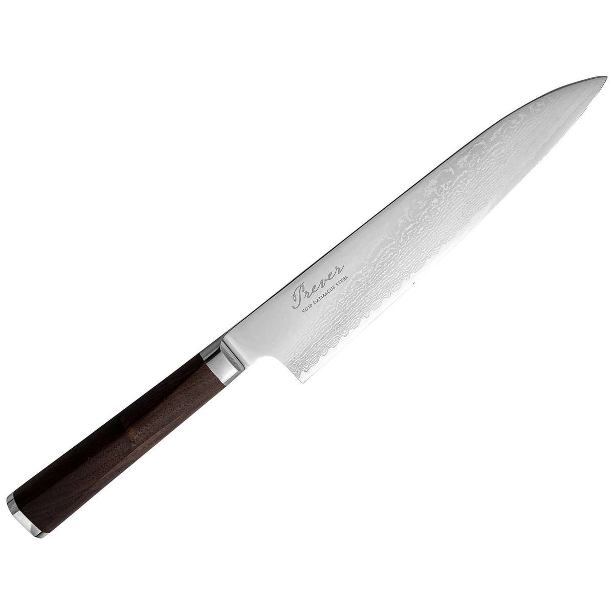 Ryusen Damascus Chef's Knife 21 cm Walnut Handle Prever PV-102