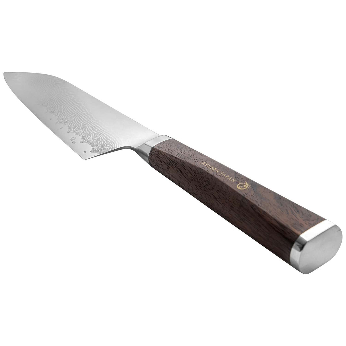 Ryusen Damascus Chef's Knife 18 cm Walnut Handle Prever PV-111