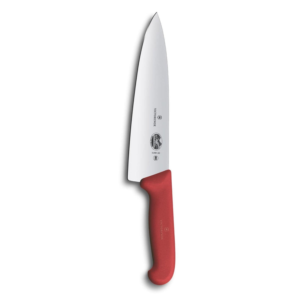 Victorinox Chef's Knife Extra Wide Blade 20 cm Red Handle Fibrox 5.2061.20B