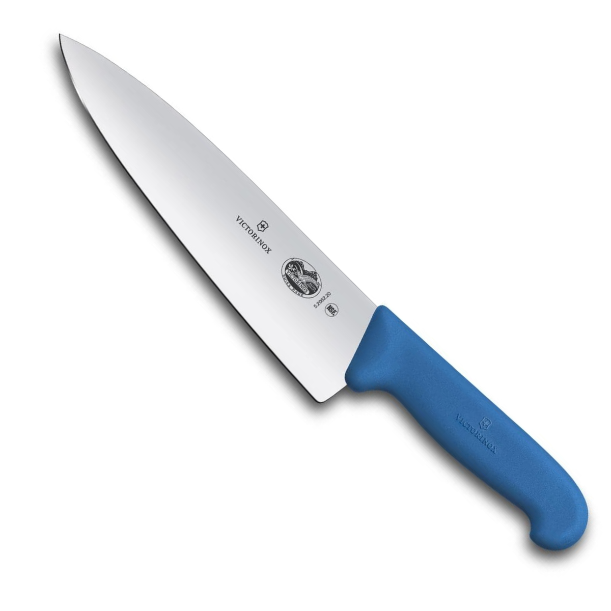 Victorinox Μαχαίρι σεφ 20 εκατ. έξτρα φαρδιά λάμα μπλε λαβή Fibrox 5.2062.20B
