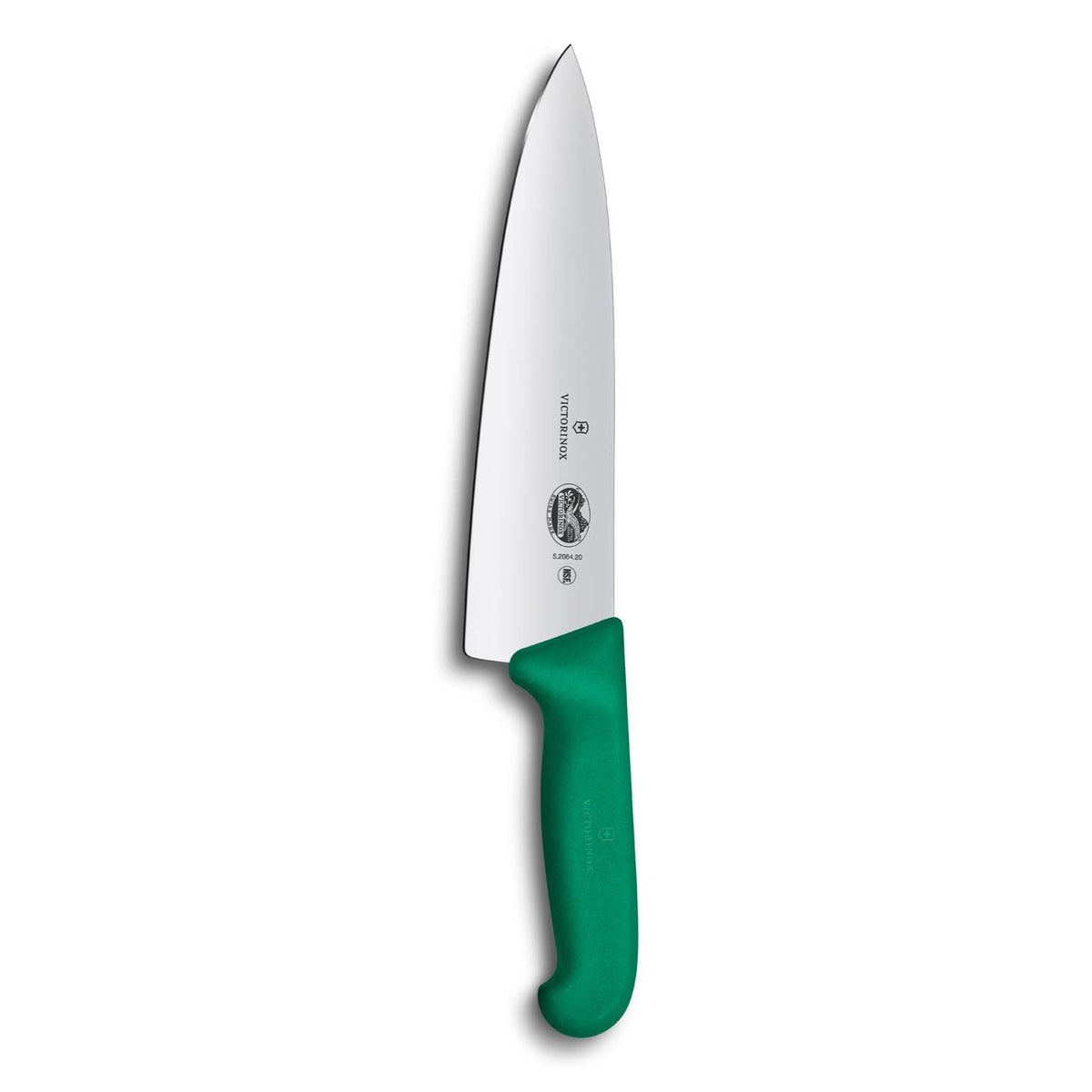 Victorinox Chef's Knife Extra Wide Blade 20 cm Green Handle Fibrox 5.2064.20B