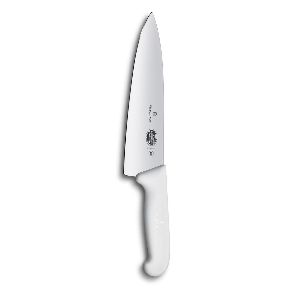 Victorinox Chef's Knife Extra Wide Blade 20 cm White Handle Fibrox 5.2067.20B