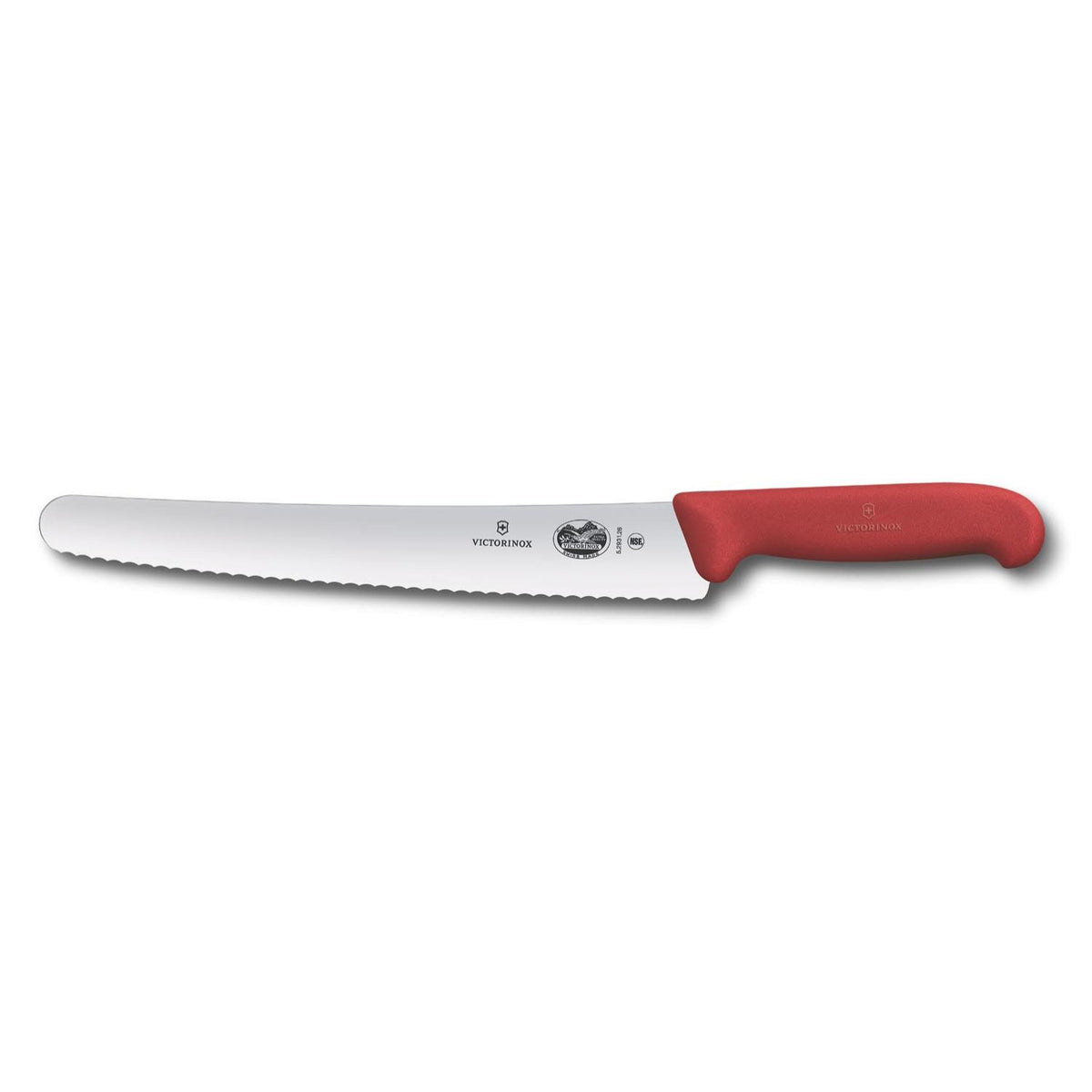 Victorinox Serrated Bread - Pastry Knife 26 cm Red Handle Fibrox 5.2931.26B