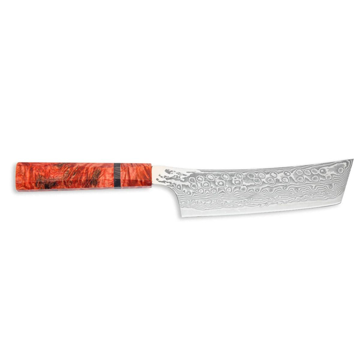 Ryusen Damascus Nakiri Knife 15.5 cm Poplar Handle Gurenhiryu KAI GH-108