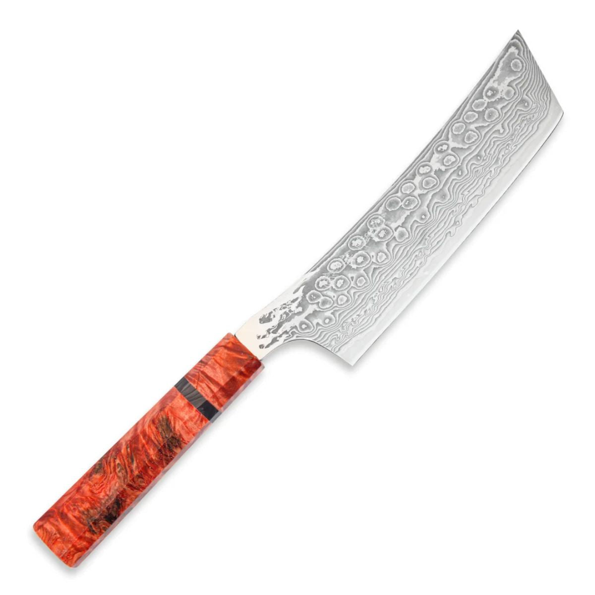 Ryusen Damascus Nakiri Knife 15.5 cm Poplar Handle Gurenhiryu KAI GH-108