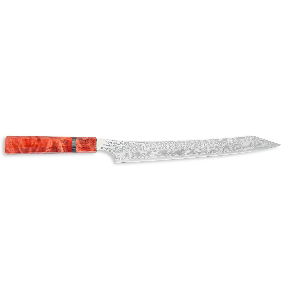 Ryusen Damascus Slicing Knife 26 cm Poplar Handle Gurenhiryu KAI GH-109