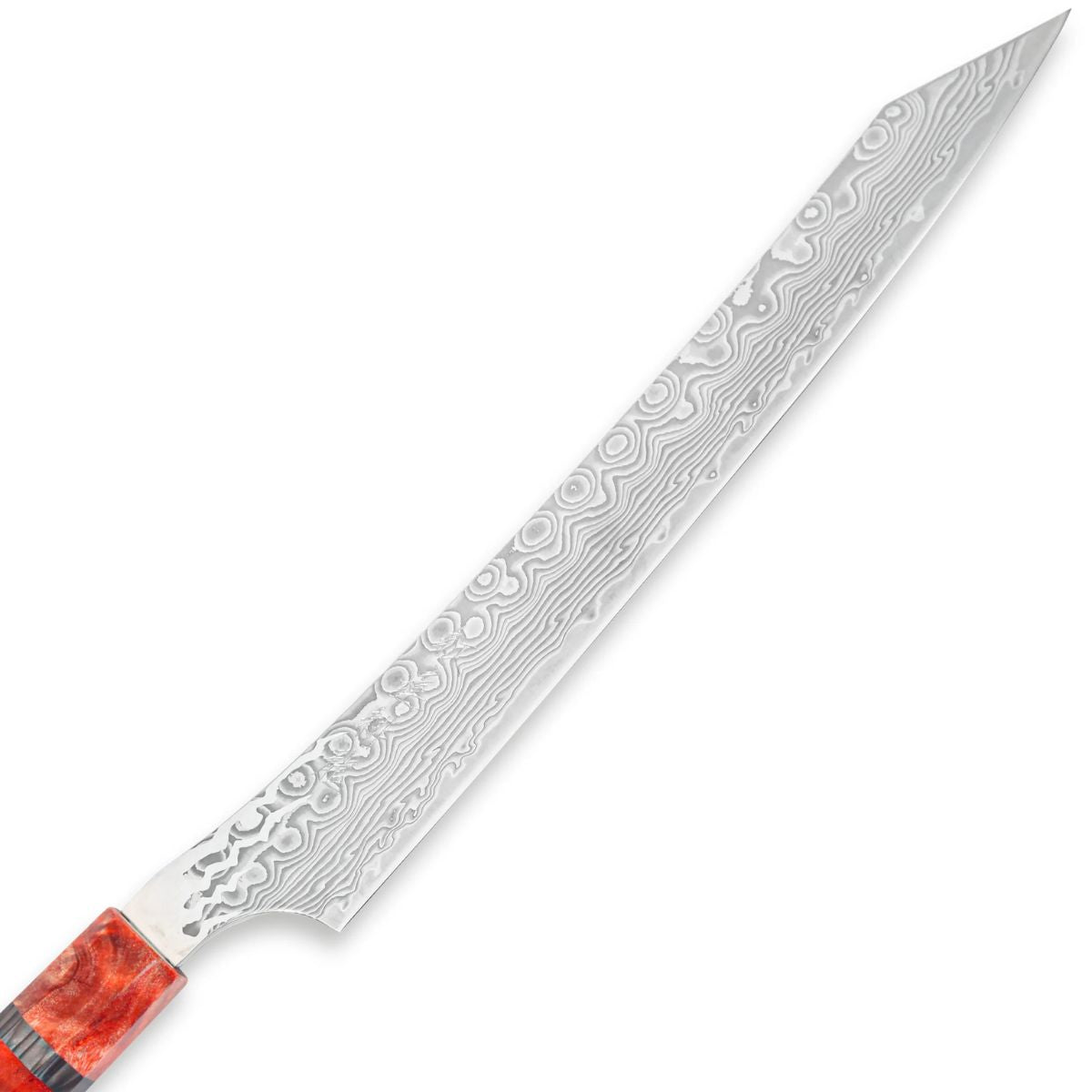 Ryusen Damascus Slicing Knife 26 cm Poplar Handle Gurenhiryu KAI GH-109
