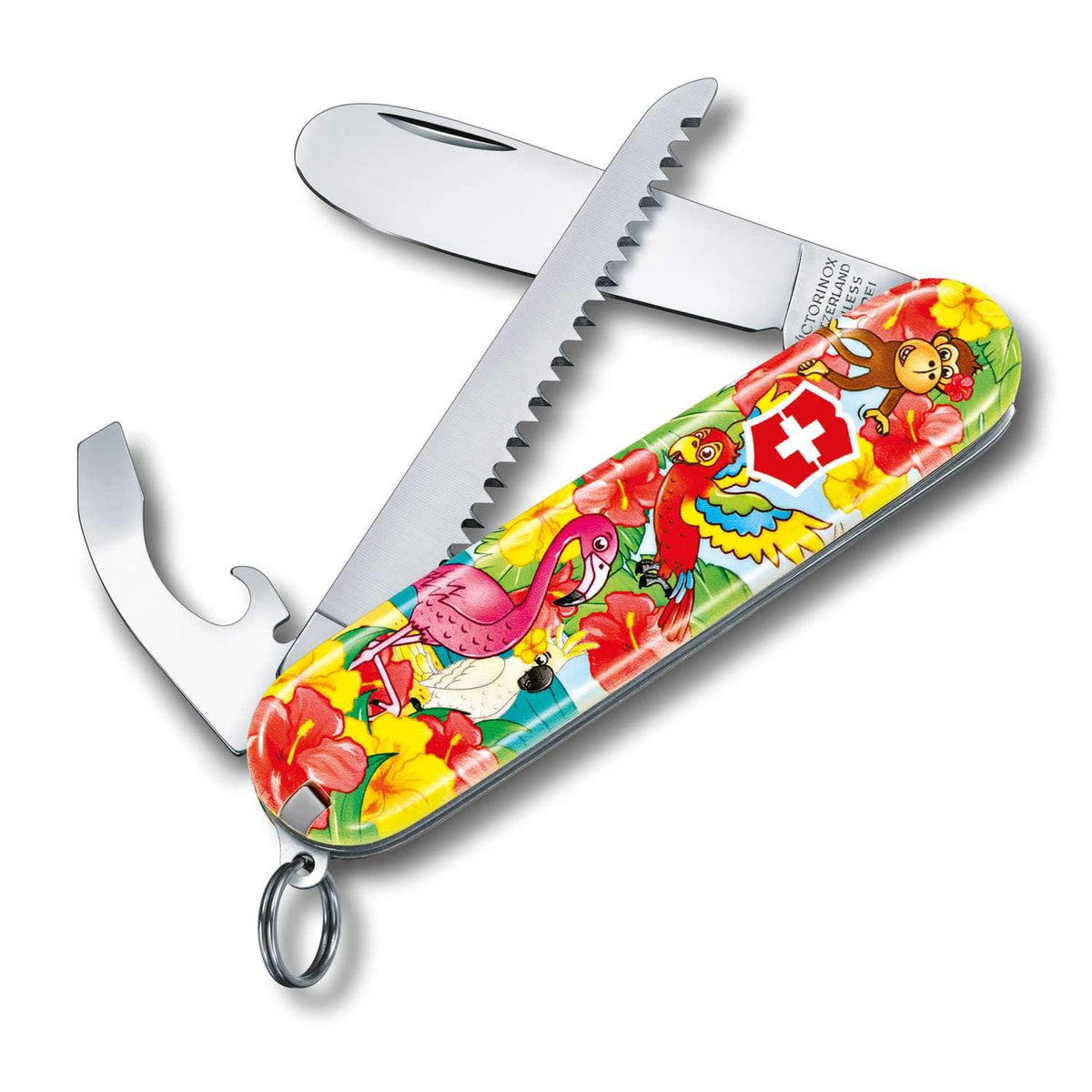 Victorinox My First Victorinox Animal-Edition Swiss Army Knife 84 mm 9 Functions Parot 0.2373.E3