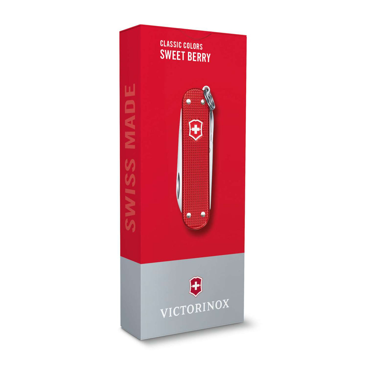 Victorinox Classic SD Alox Swiss Army Knife 58 mm 5 Functions Aluminium Scales Red Sweet Berry