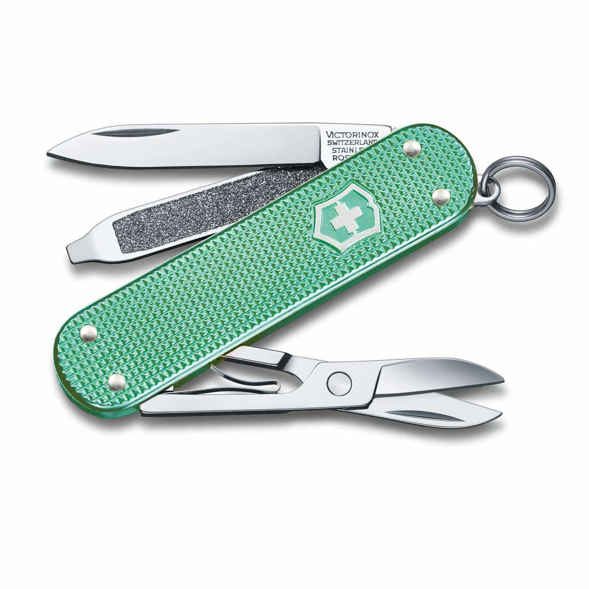 Victorinox Classic SD Alox Swiss Army Knife 58 mm 5 Functions Aluminium Scales Green Minty Mint
