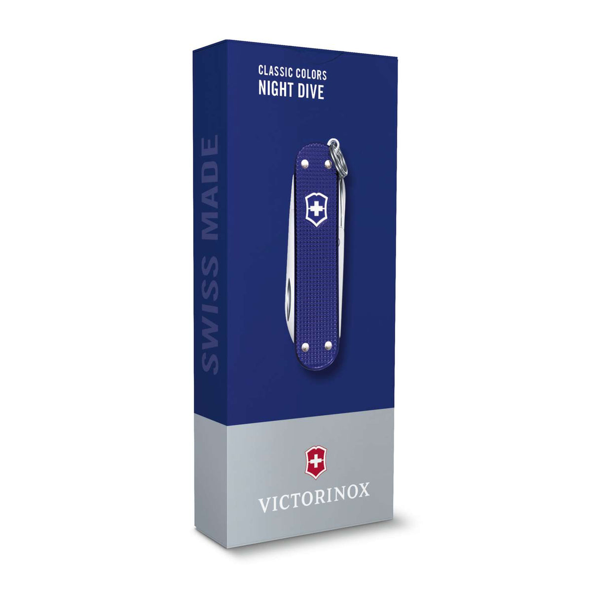 Victorinox Classic SD Alox Swiss Army Knife 58 mm 5 Functions Aluminium Scales Blue Night Dive
