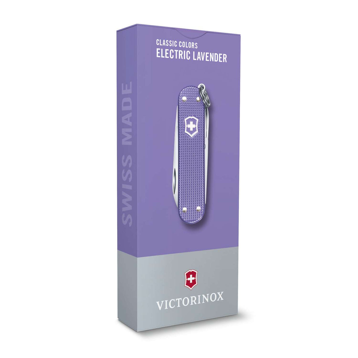 Victorinox Classic SD Alox Swiss Army Knife 58 mm 5 Functions Aluminium Scales Purple Electric Lavender