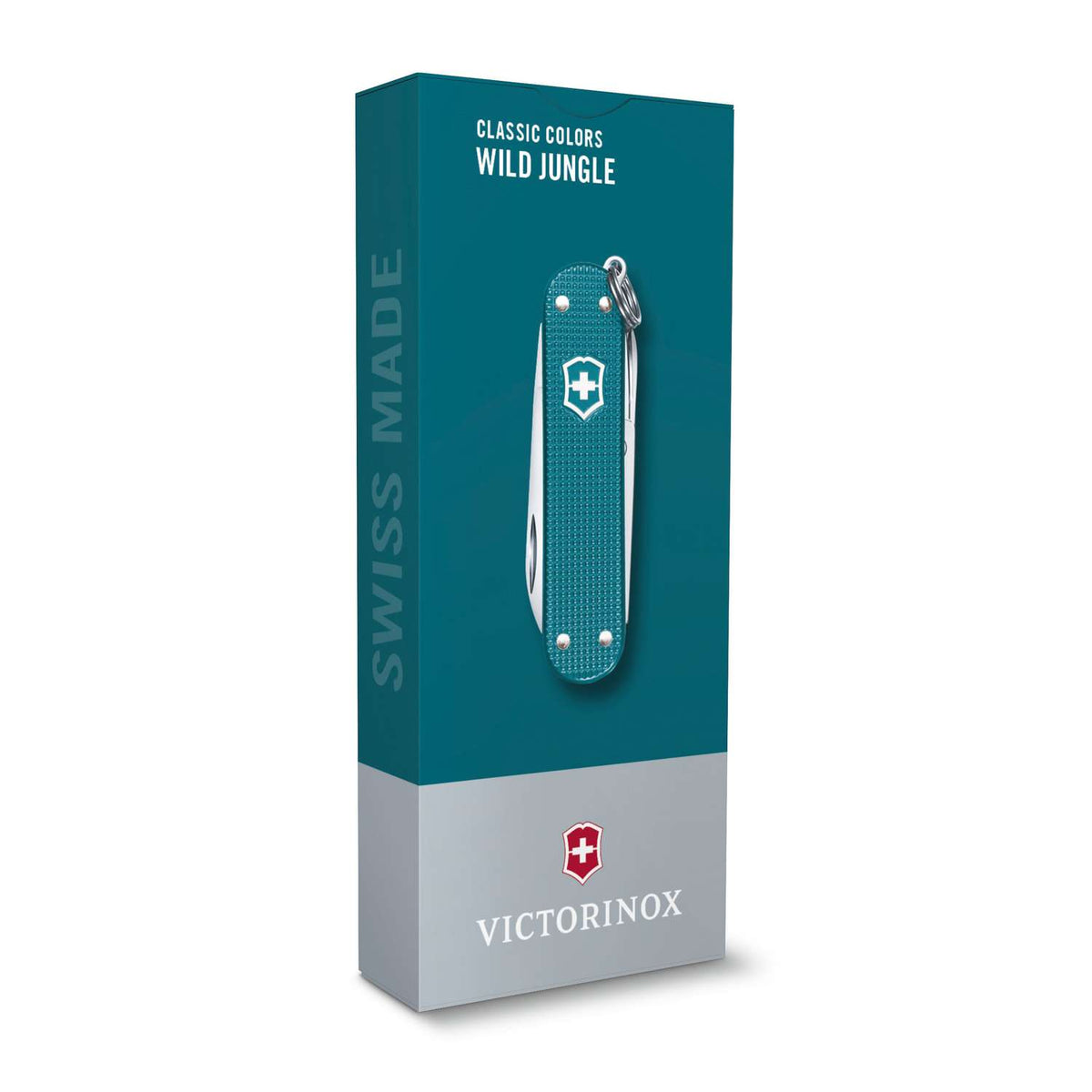 Victorinox Classic SD Alox Swiss Army Knife 58 mm 5 Functions Aluminium Scales Petrol Wild Jungle