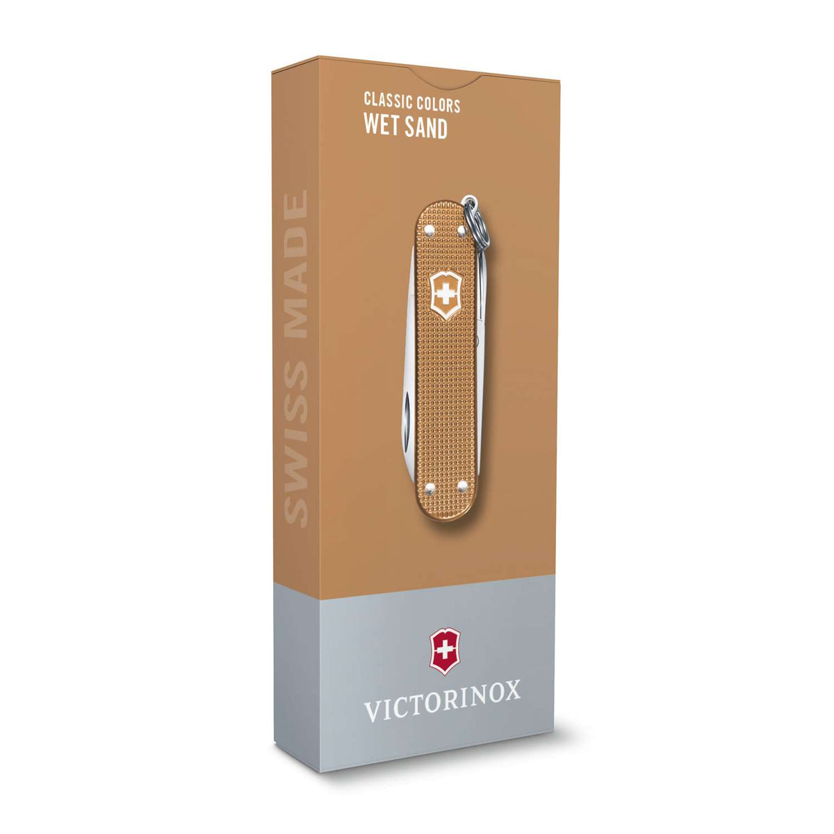Victorinox Classic SD Alox Swiss Army Knife 58 mm 5 Functions Aluminium Scales Beige Wet Sand