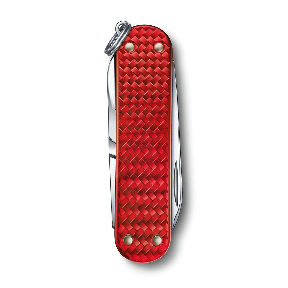Victorinox Classic SD Precious Alox Swiss Army Knife 58 mm 5 Functions Aluminium Scales Red Iconic Red