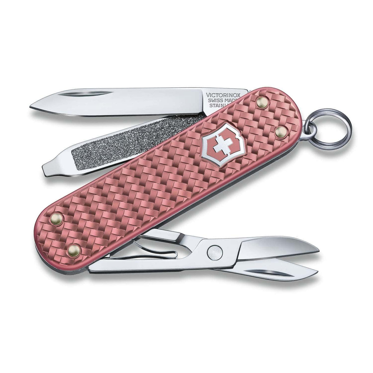 Victorinox Classic SD Precious Alox Swiss Army Knife 58 mm 5 Functions Aluminium Scales Pink Gentle Rose