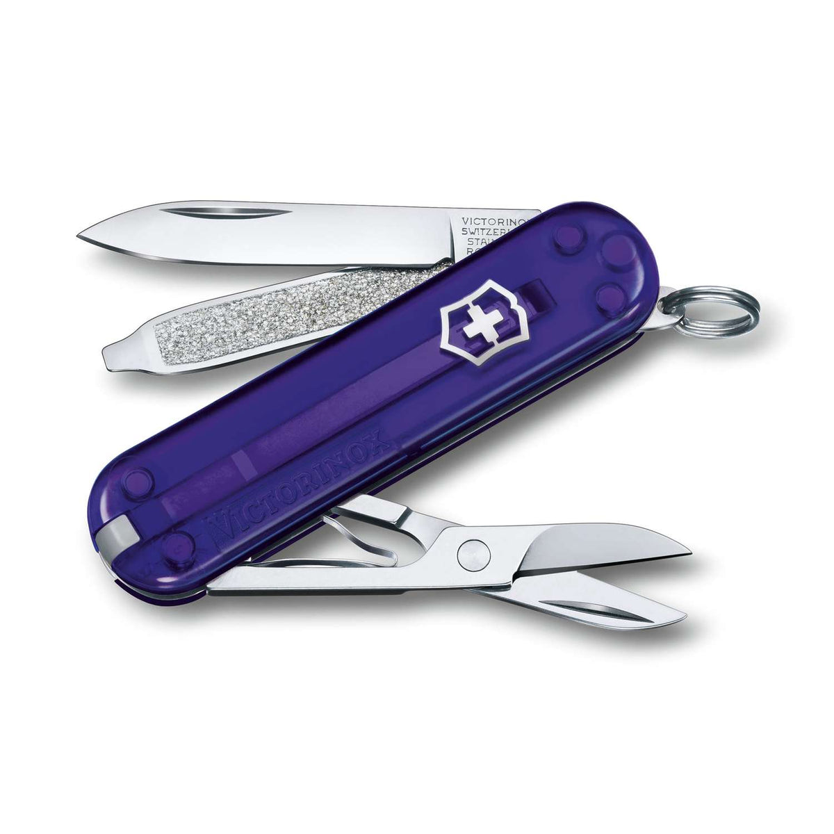 Victorinox Classic SD Swiss Army Knife 58 mm 7 Functions Purple Transparent Persian Indigo