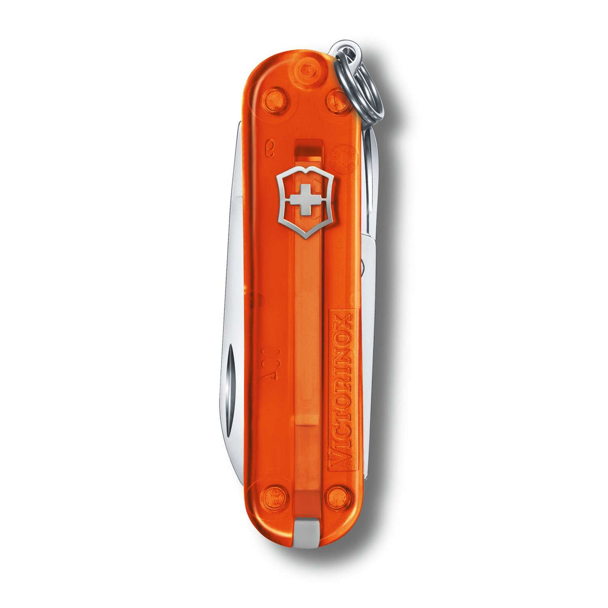 Victorinox Classic SD Swiss Army Knife 58 mm 7 Functions Orange Transparent Fire Opal