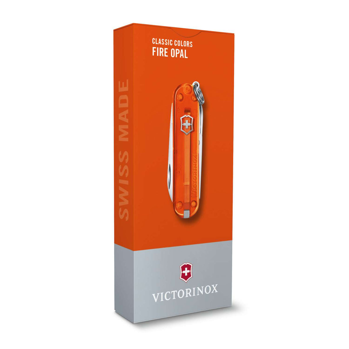 Victorinox Classic SD Swiss Army Knife 58 mm 7 Functions Orange Transparent Fire Opal