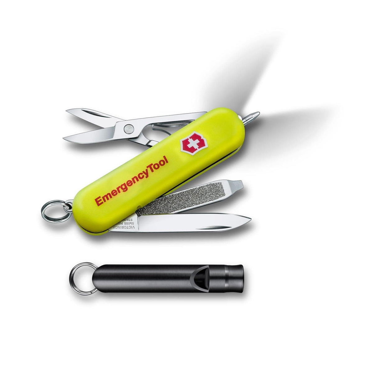Victorinox Signature Lite Emergency Tool Swiss Army Multitool 58 mm 8 Functions Yellow Luminescent