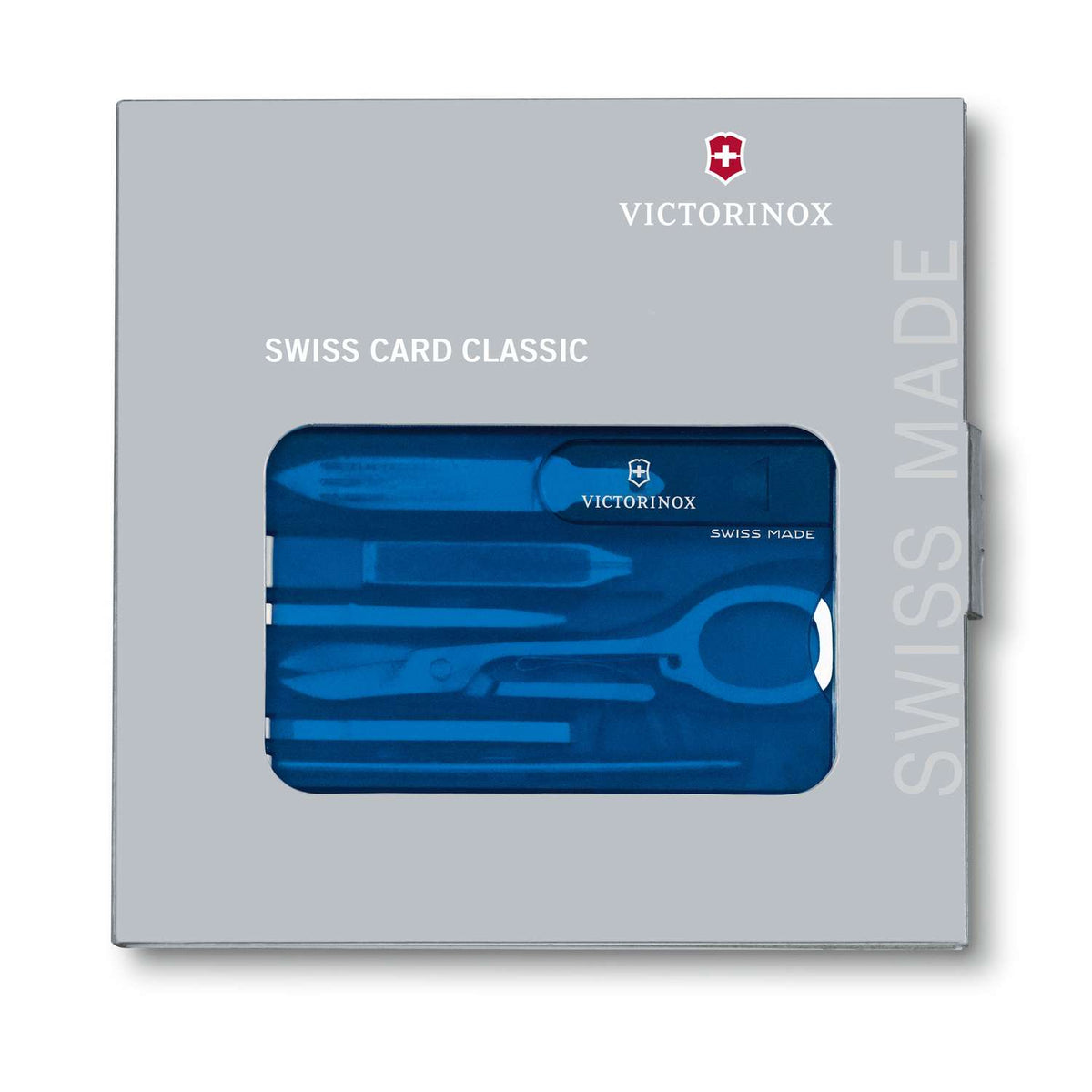 Victorinox Swiss Card Classic 10 Functions Blue Transparent 0.7122.T2