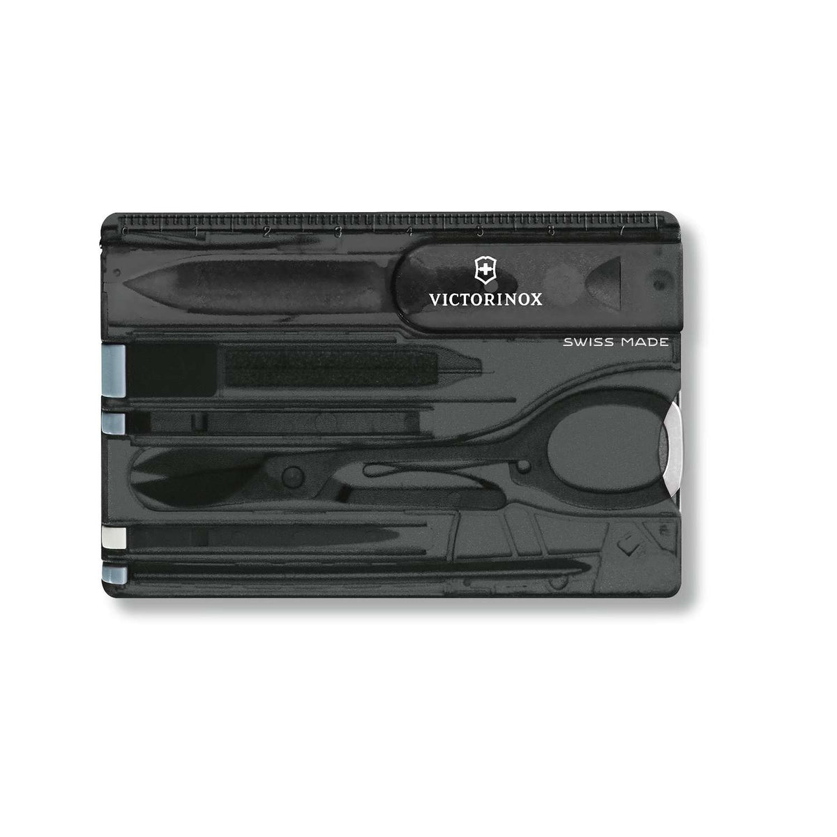 Victorinox Swiss Card Classic 10 Functions Black Transparent 0.7133.T3