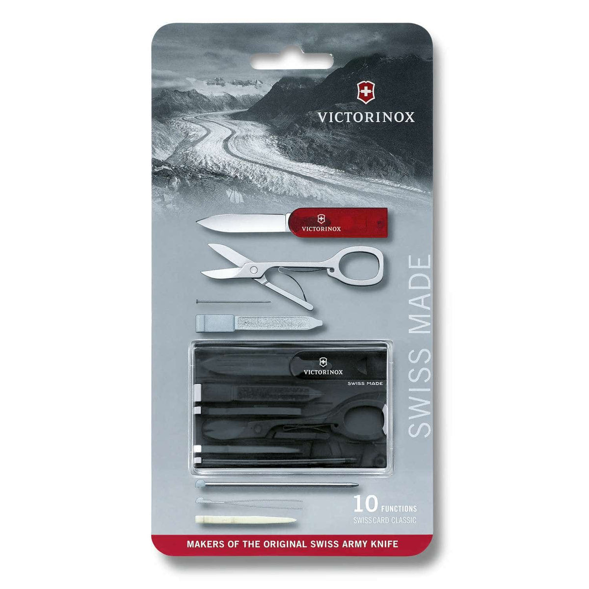 Victorinox Swiss Card Classic 10 Functions Black Transparent 0.7133.T3