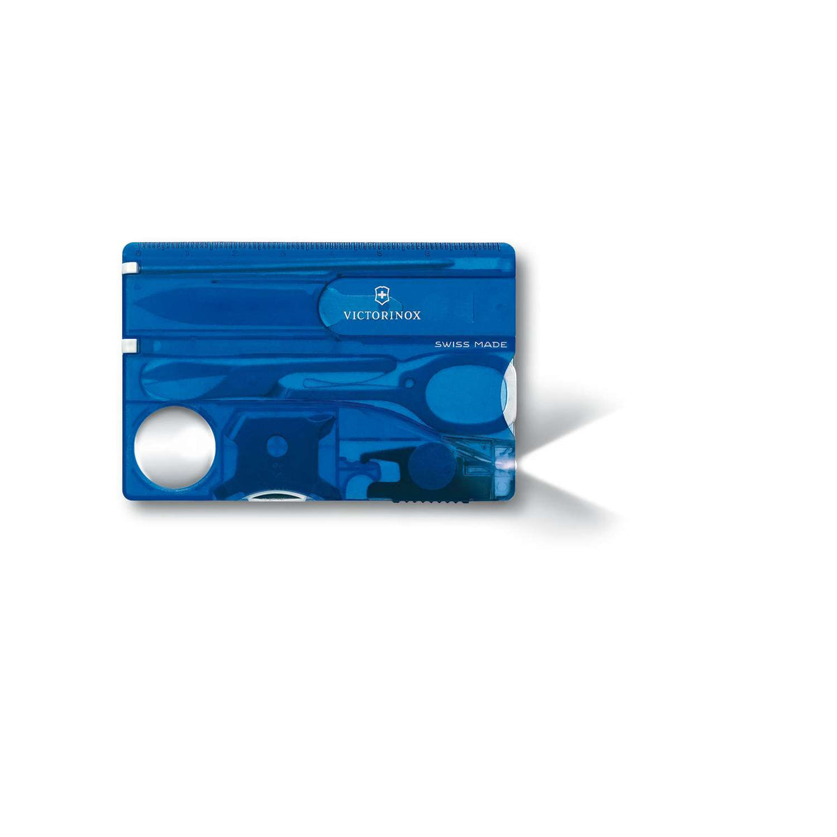 Victorinox Swiss Card Lite 13 Functions Blue Transparent 0.7322.T2