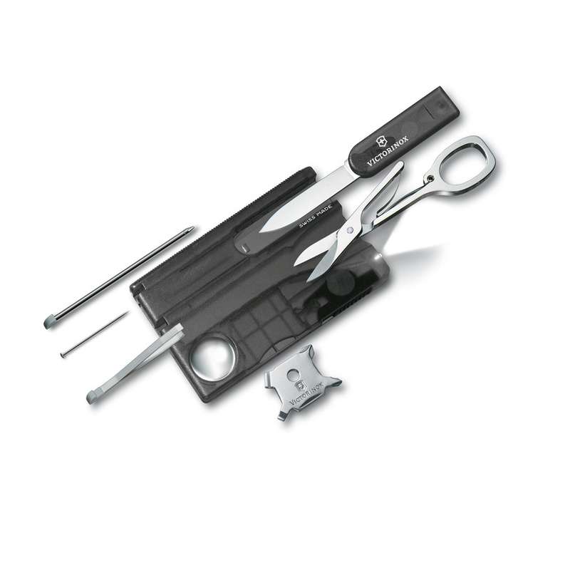 Victorinox Swiss Card Lite 13 Functions Black Transparent 0.7333.T3