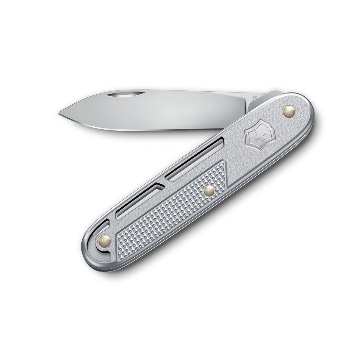 Victorinox Onefold Alox Swiss Army Kinfe 93 mm 2 Functions Aluminium Scales Silver 0.8006.26
