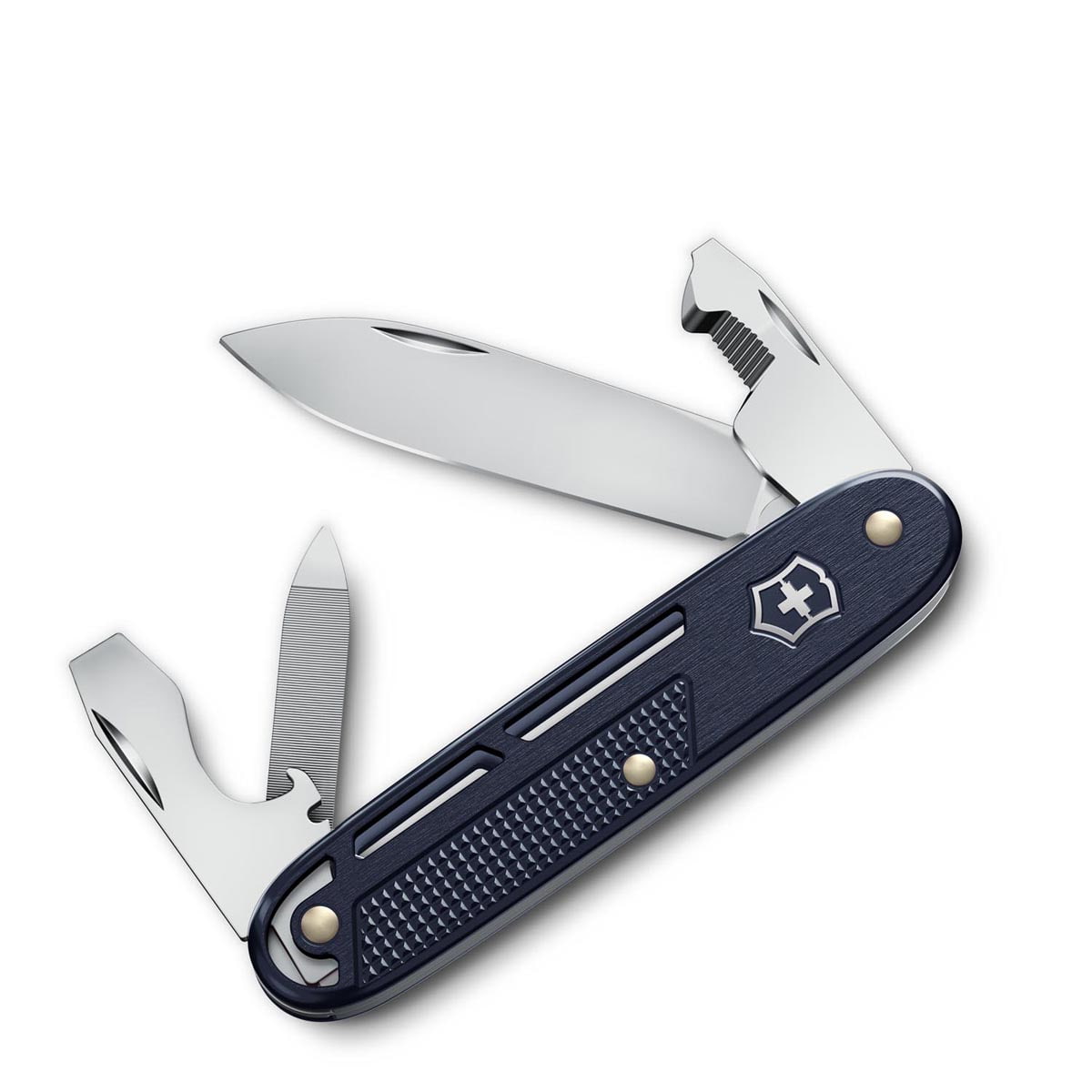 Victorinox Synergy Alox Swiss Army Kinfe 93 mm 9 Functions Aluminium Scales Dark Blue 0.8216.22