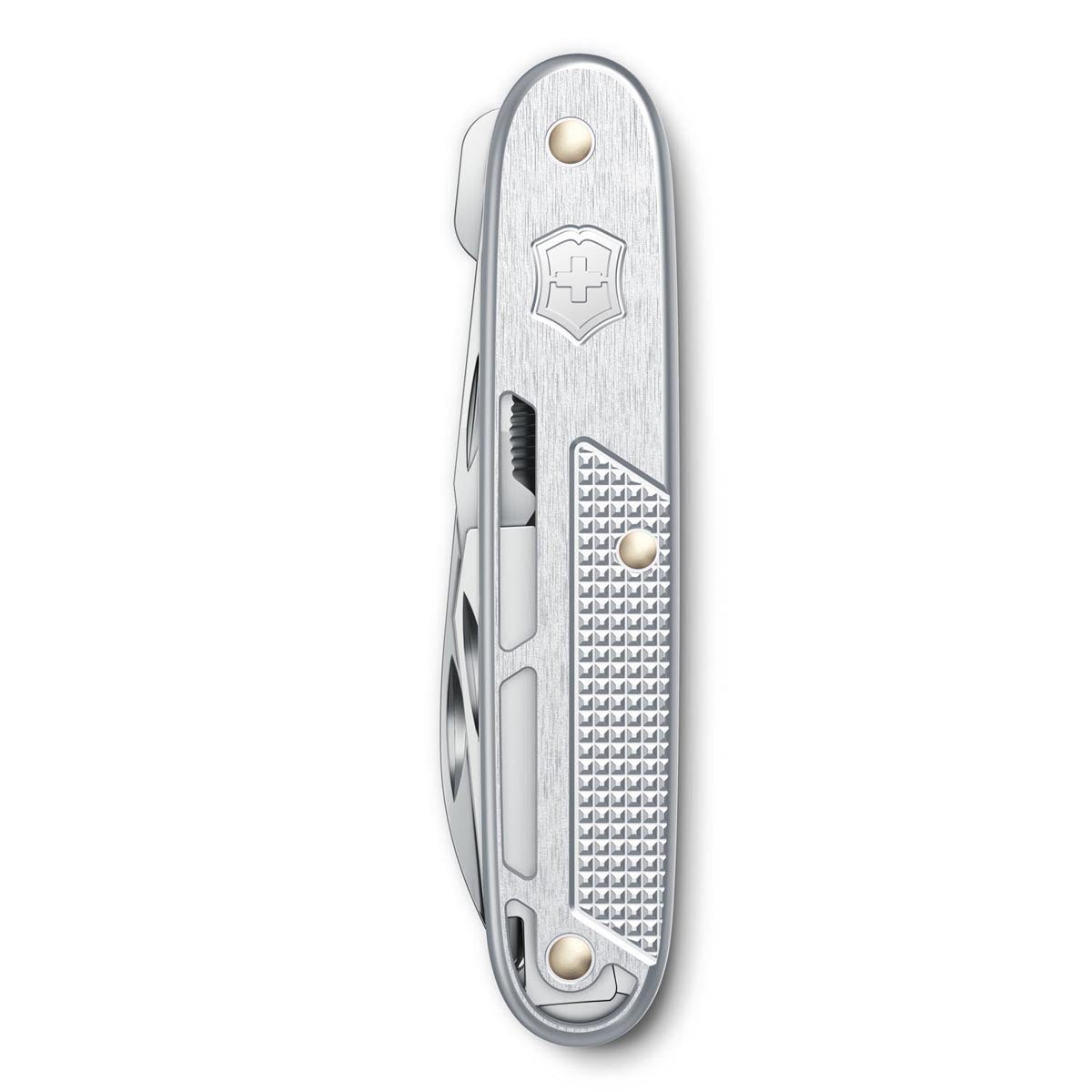 Victorinox Synergy Alox Swiss Army Kinfe 93 mm 9 Functions Aluminium Scales Silver 0.8216.26