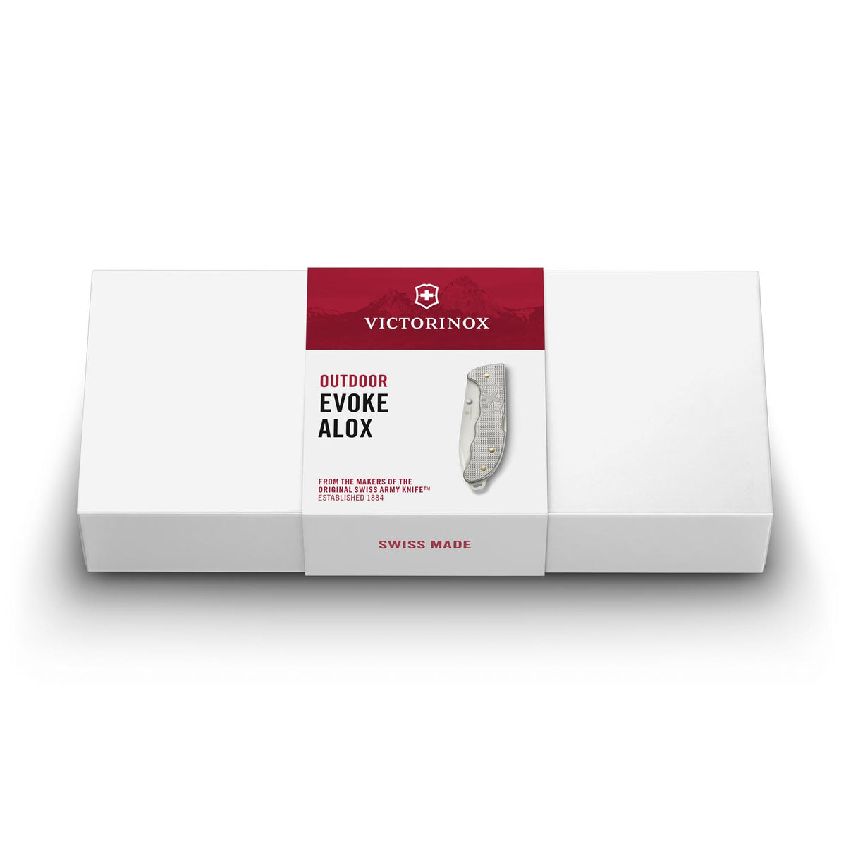 Victorinox Evoke Alox Swiss Army Knife 136 mm 4 Functions Aluminium Scales Silver 0.9411.D26